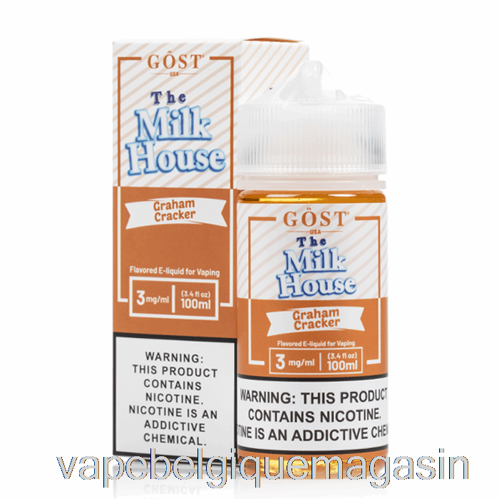 Vape Jetable Graham Cracker - The Milk House - Gost Vapor - 100ml 6mg